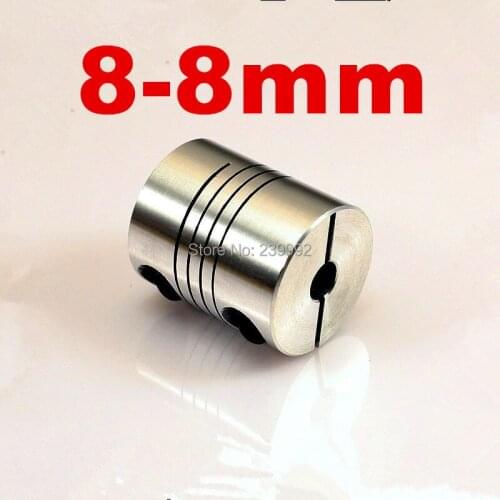 Wholesale 8mm x 8mm D20 L25 CNC Stepper Motor Shaft Coupler Flexible Coupling 8x8mm Motor Connector 8*8mm OD 20x25mm