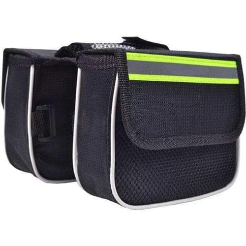 Bicycle Front Handlebar Bag Bike Frame Pannier Organizer Pouch MTB Waterproof Phone Bags Multifunction Portable Shoulder Bag