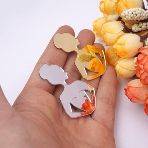 Personalized 30pcs Princess Wedding Bridal Gifts Table Decor Custom Acrylic Party Favors Tags Cards Mirror Stickers Guest Signs