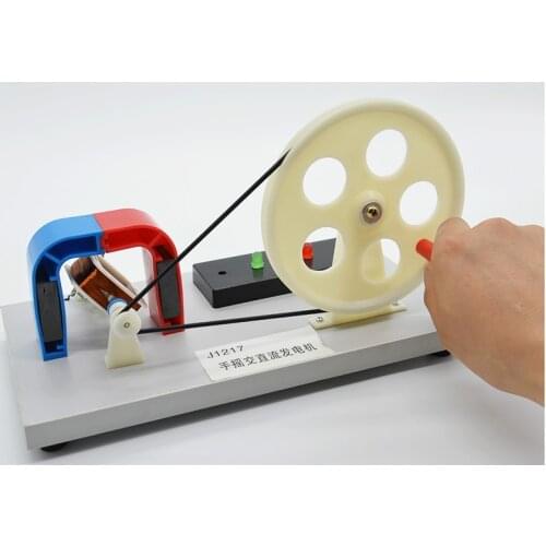 Hand-operated AC-DC Generator Faraday Laws Physical Electrical Experimental Equipment Teaching Small Hand-operated Generator
