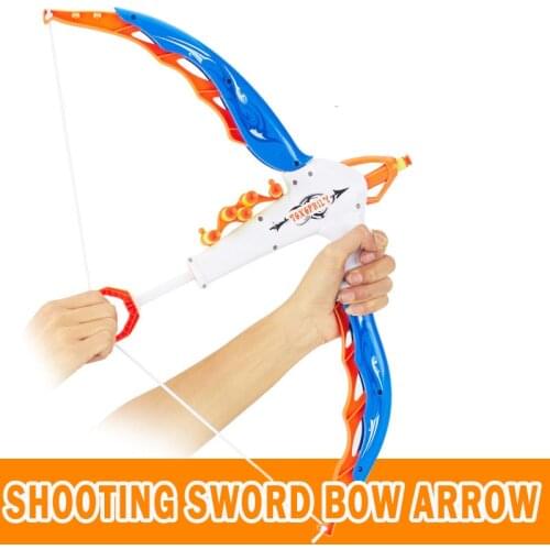 Shooting Sword Bow Arrow Slingshot Outdoor Sports Games Garden entertainment Soft EVA Arrow toys for children from 8 to 10 years