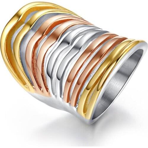 TANGTANG Gold Rings For Men
