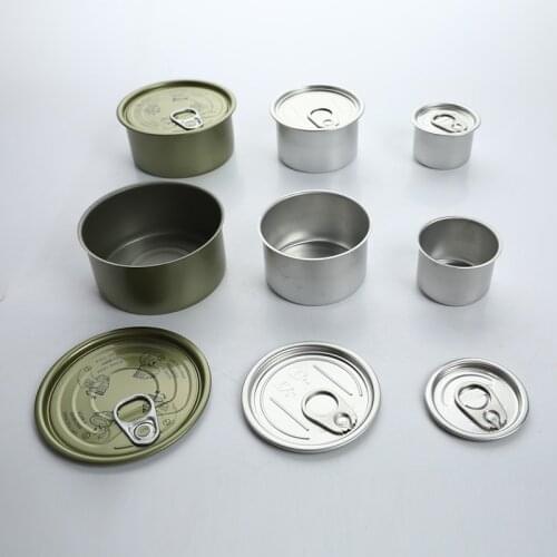Seal Tin Can with Ring Lid Bottle Container for Chilli Sauce Tea Storage Jar Cosmetic Box Round Press In Machine Tin Storage Can
