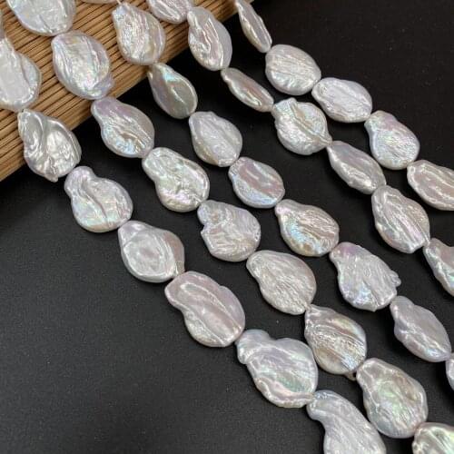 Big Baroque Pearl Beads 100% Natural Freshwater Pearls for Jewelry Making DIY Necklace Bracelet Accessories Gifts Strand 14
