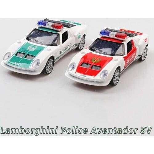 2019 New 1:32 Lambor Police Aventador SV Metal Alloy Car Diecasts Toy Vehicles Car Model Miniature Model Car Toys For Kids