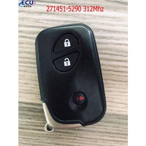 2+1 Buttons Smart Keyless Remote Key Fob 271451-5290 312Mhz For Lexus CT IS ES GS LS XS