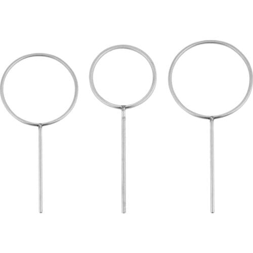 3pcs Laboratory Support Retort Rings Stainless Steel Labs Support Ring Holders