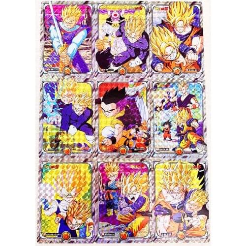 9pcs/set Dragon Ball Z GT jumbo No.2 Super Saiyan Heroes Battle Card Ultra Instinct Goku Vegeta Game Collection Cards