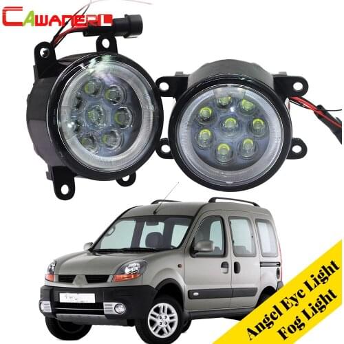 Cawanerl Car Accessories LED Fog Light Angel Eye Daytime Running Light DRL 12V For Renault Kangoo / Grand Kangoo 2007-2015