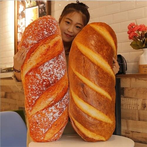 60cm Large Soft Simulated Bread Plush Pillow Big Stuffed French Baguette Toy Doll Nice Child Gift