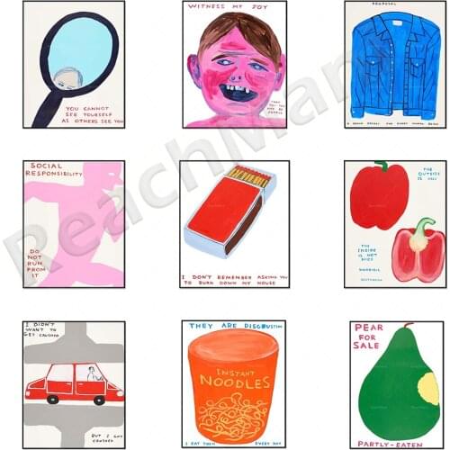 David Shrigley artist posters, impression posters, funny quirky and funny decorative gifts, David Shrigley prints abstract art m