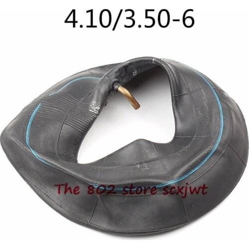 2 Pcs Electric Scooter Parts 4.10/3.50-6 4.10-6 4.00-6 Inner Tubes 4.10/3.50-6 Inner Tire with TR87 Bent Metal Valve Stem