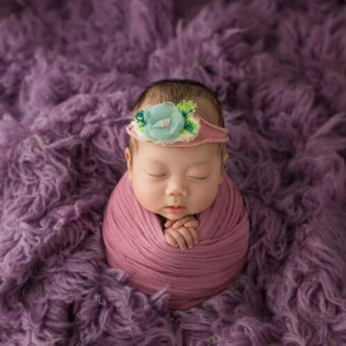 Newborn baby stretch knit wrap Baby Jersey wrap swaddle blanket Photography props Newborn photo props