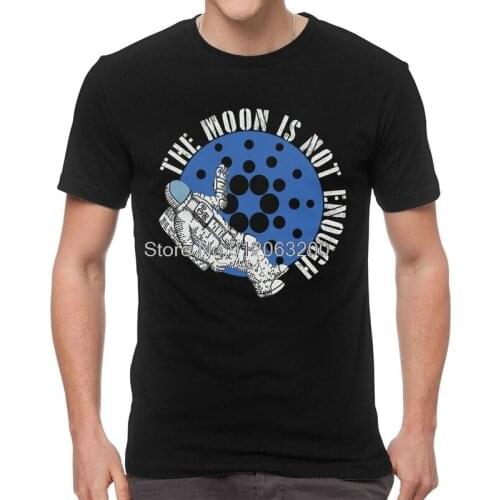 Tvoe Blockchain Cardano To The Moon T Shirts Men Short Sleeve Cotton T-shirt Crypto Currency Tee Novelty Tshirts Gift Idea