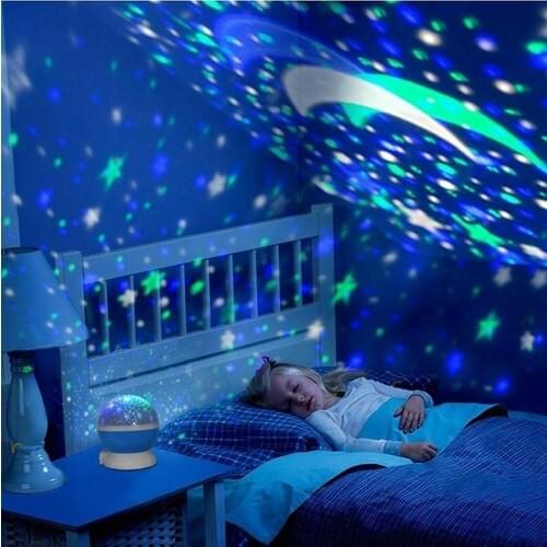 İzla Rotating Star Master Colorful Starry Sky Projection Night light