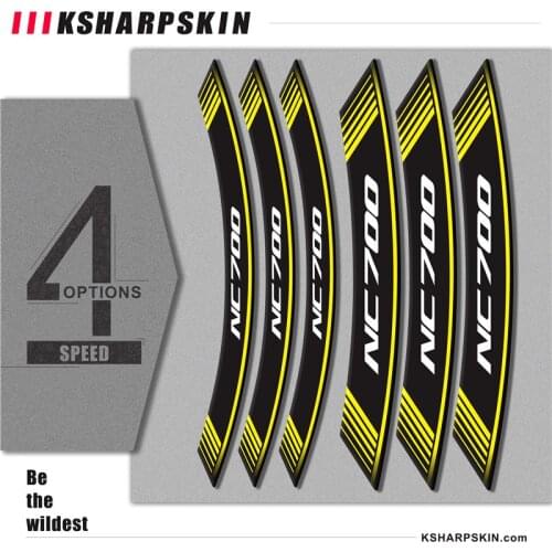 Creative transformation motorcycle sticker accessories tire wheel reflective decorative decal for HONDA NC700
