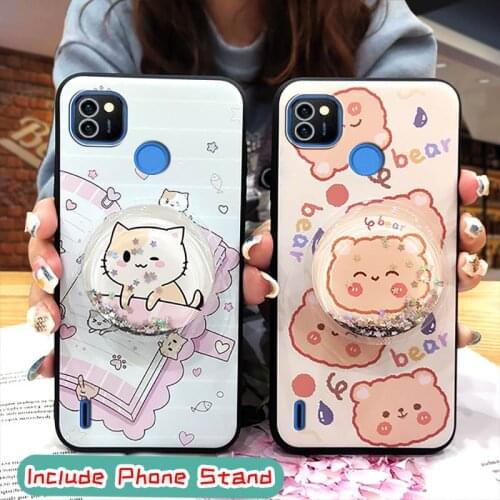 Soft Case New Arrival Phone Case For Tecno POP4 Air Fashion Design Waterproof Silicone Kickstand