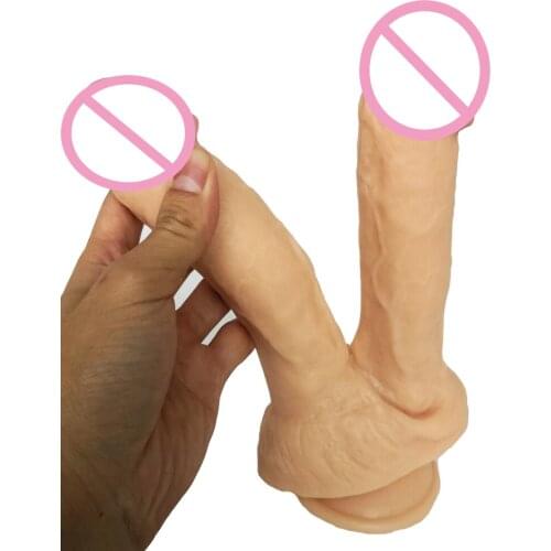 HOWOSEX Soft Double Dildos big penis Suction Cup huge Dildo Double Penetration For Both Vagina Anal Dildo Realistic Woman SexToy