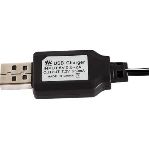 N0HF USB Charging Cable Ni-Cd Ni-MH Batteries Pack SM Plug Adapter 7.2V 250mA Output Remote Control Toy