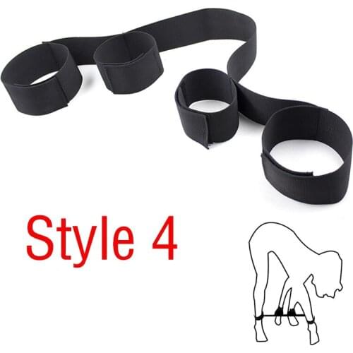 Wrist Ankle Thigh Cuff Restraints BDSM System Strong Nylon Straps