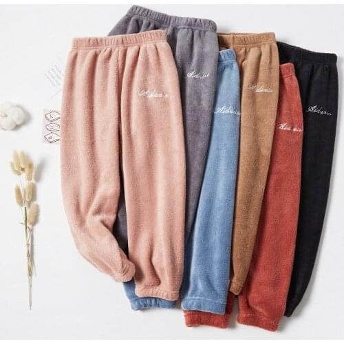 Warm Pants For Boys Autumn Children Girls Winter New Baby Home Clothes Pajamas Kids Thickened Casual Sleepwear Clothing Trousers