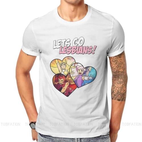 Lets Go Lesbians Hip Hop TShirt She Ra and the Princesses of Power Adora TV Tops Casual T Shirt Men Short Sleeve Gift Clothes