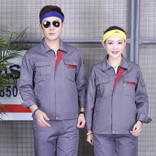 Work Clothing Men Women Working Labor Uniforms Welding Suit Durable Safety Auto Repair Workshop Mechanic Working Jacket Coverall