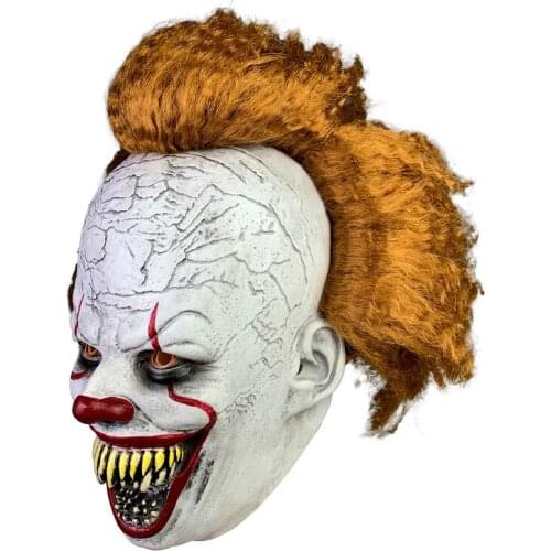 LED Pennywise Clown Mask Stephen Kings It Chapter Two Masque Cosplay Helmet Prop Masks 07# 03