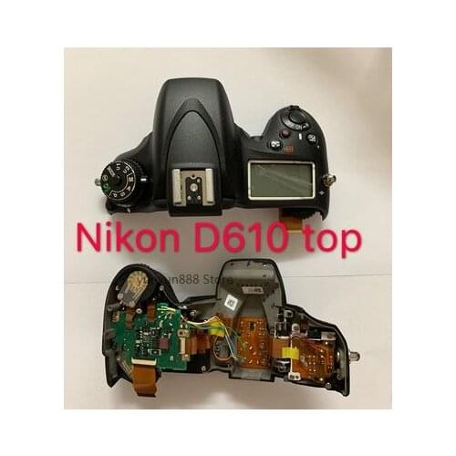 Top Cover Case Shell with Flash Board Top Shoulder LCD Button Flex Cable Replacement Repair Part For Nikon D600 D610 SLR