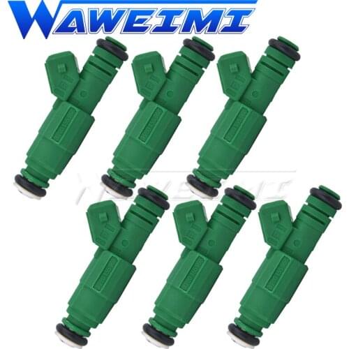 WAWEIMI 6 Pieces High Quality Fuel Injector OE 0280155968 440cc For V-W Golf Passat Jet-ta IV 1.8 T