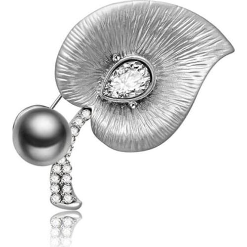 Stainless Steel Brooches Women Fashion Jewelry Accessories 2019 Clothing Pins And Brooches Wowan Party Gifts Rhinestone Brooch