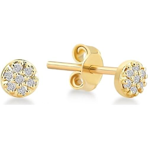 Womens Gold 14 Setting Diamond Engagement Earrings For Women Unusual Earrings Jewelry