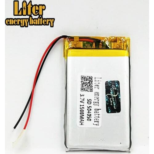 1/2/4pcs 3.7V 1500mAh 504050 Lithium Polymer LiPo Rechargeable Battery For Mp3 Mp4 GPS PAD DVD DIY E-book bluetooth