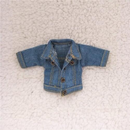 Ob11 accessories doll clothes denim jacket obitsu11 molly doll clothes GSC plain body 1 / 12bjd clothes accessories