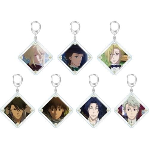Anime MORIARTY THE PATRIOT Moriarty The Patriot Bags Pendant Keychain Acrylic Keyring School Bag Charm Decorate Cosplay Gifts
