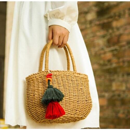 1pc Handmade Cotton Two Layers Tassels Long Key Chain Women Bag Pendant Hanging Accessory Jewelry Car Key Ring Charms Jewelry
