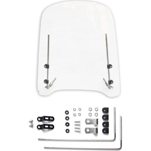 Electric Scooter Motorcycle Windshield HD Transparent Battery Car Flashing Tricycle With Mounting Accessories