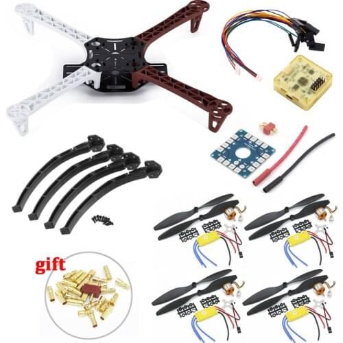 F450 PCB Frame Kit CC3D EVO Flight Controller Board XXD A2212 1000KV Motor 30A ESC 1045 Props For Rc Quadcopter