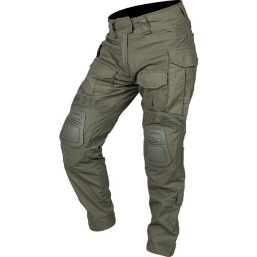 G3 Combat Pants with Knee Pads Airsoft Military Tactical Trousers CP Gen3 Range green CT Cotton polyster