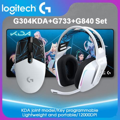 Logitech G333 3.5mm KDA Limited Edition In-Ear Gaming Headphones with Microphone USB for Laptop PC Gaming LOL K/DA Earphone