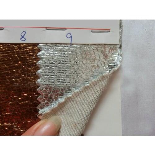 Laser fabric leather ice cracks PU leather turtle burst crack explosion metal decorative leather holographic