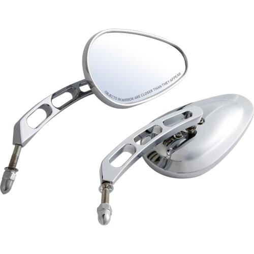 Motorcycle 8MM Rear View Mirrors For Harley Touring CVO Road King Sportster XL883 XL1200 Cafe Racer Accessories