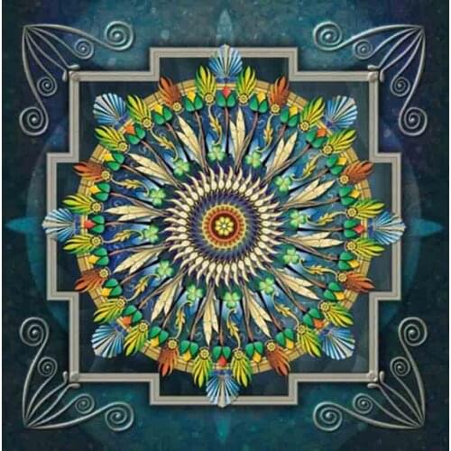 Kexinzu Full Square Drill 5D DIY Diamond Painting "Religion Mandala" Handmade 3D Embroidery Cross Stitch Mosaic Decor kit Gift