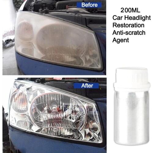 200ml Car Headlight Restoration Repair Kit Liquid Chemical Polishing Headlights Maintenance Auto Head Lamp Anti Scratches Tool