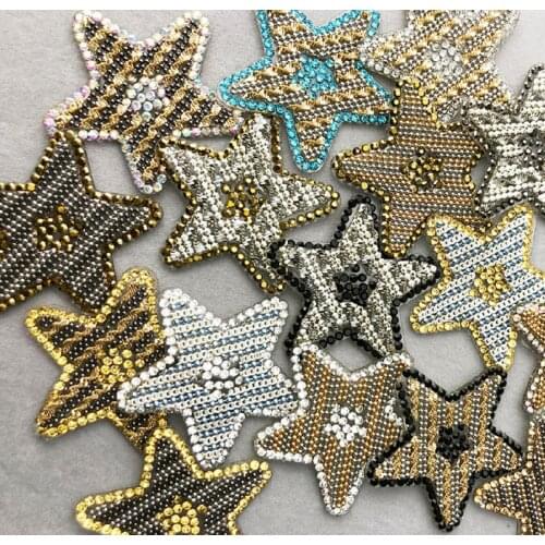 Rhinestone star,4.5cm width DIY patch handmade garment accessories