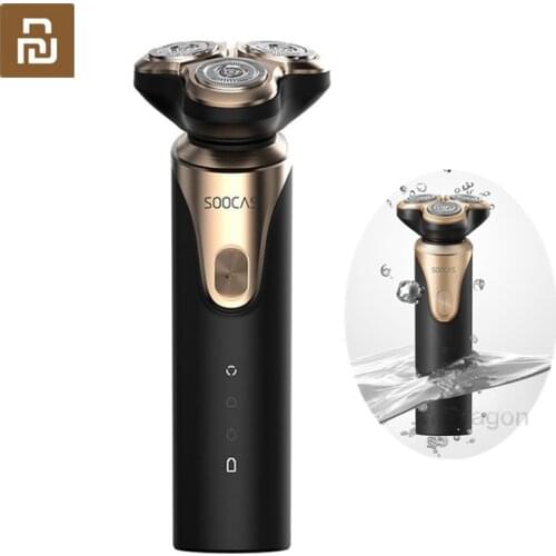 New Youpin SOOCAS S3 Electric Shaver 3 Cutter Head Dry Wet Shaving Wireless USB Rechargeable Waterproof Men Washable Razor