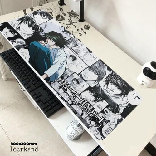 900x400mm Death Note Office Mouse Pad Large Computer Gaming Mice Mousepad Gamer Soft Rubber PC Accessories Cool Mat For Laptop