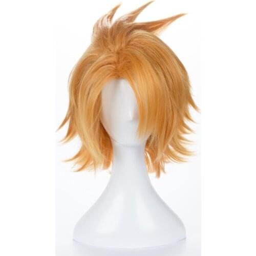 Boku no Hero Academia Kaminari Denki Wig Cosplay Costume My Hero Academia Men & Women Short Synthetic Hair Party Role Play Wigs