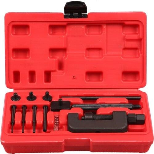 Motorcycle Bike Chain Breaker Splitter Riveting Tool Repair Tools Set Launches Chain Pin Press Handle Motorcycle Chain Riveter