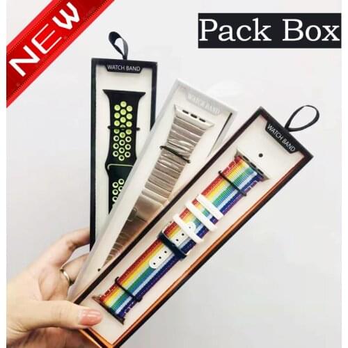 Simple Watch Strap Box Case for Apple Watch Band 6 5 4 3 Box Paper Pack 38/40/42/44MM for iWatch series Band 20MM 22MM